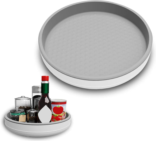 1 Pack 10 Inch Non-Skid Lazy Susan Turntable Organizers - Spinning Rack for Pantry Organization and Storage, Kitchen, Cabinet, Fridge, Bathroom Vanity, Countertop, Under Sink Organizing, Spice Rack