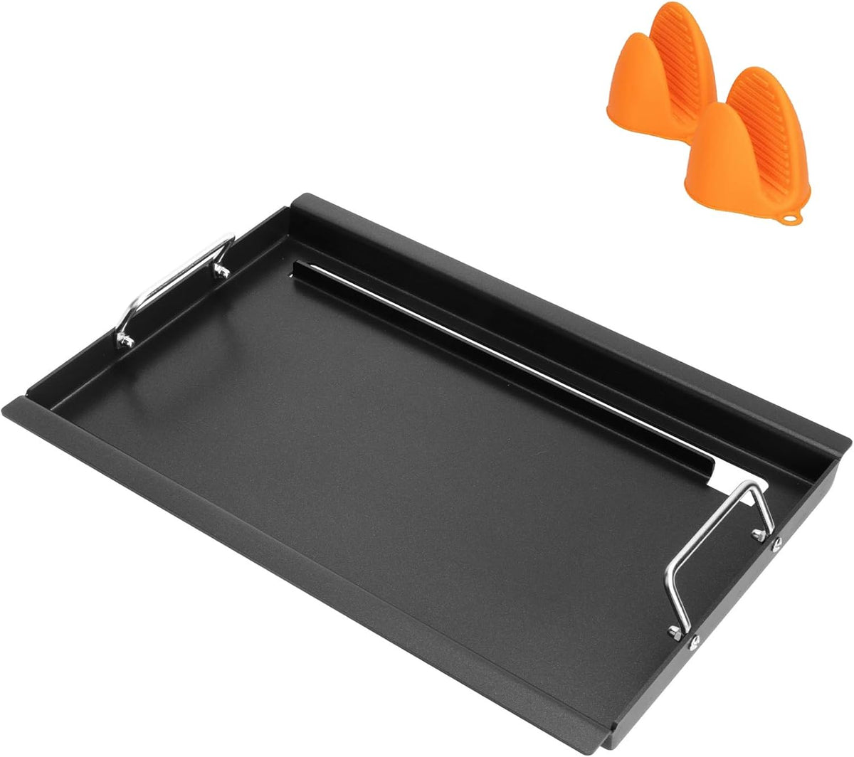 Full-Size Griddle Inserts for Charbroil Performance 4 Burner, Flat Top Griddle for Charbroil Grill 463347017 463377017 463376018P2 463376117 463377117, Replacement Parts for G470-0002-W2 G470-0003-W1
