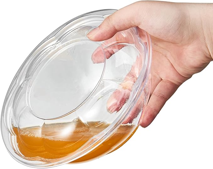 [18 oz. 150 Sets Clear Plastic Salad Bowls with Airtight Lids Disposable To Go Mixing Containers Serving for Fruit, Quinoa, Lunch and Meal Prep
