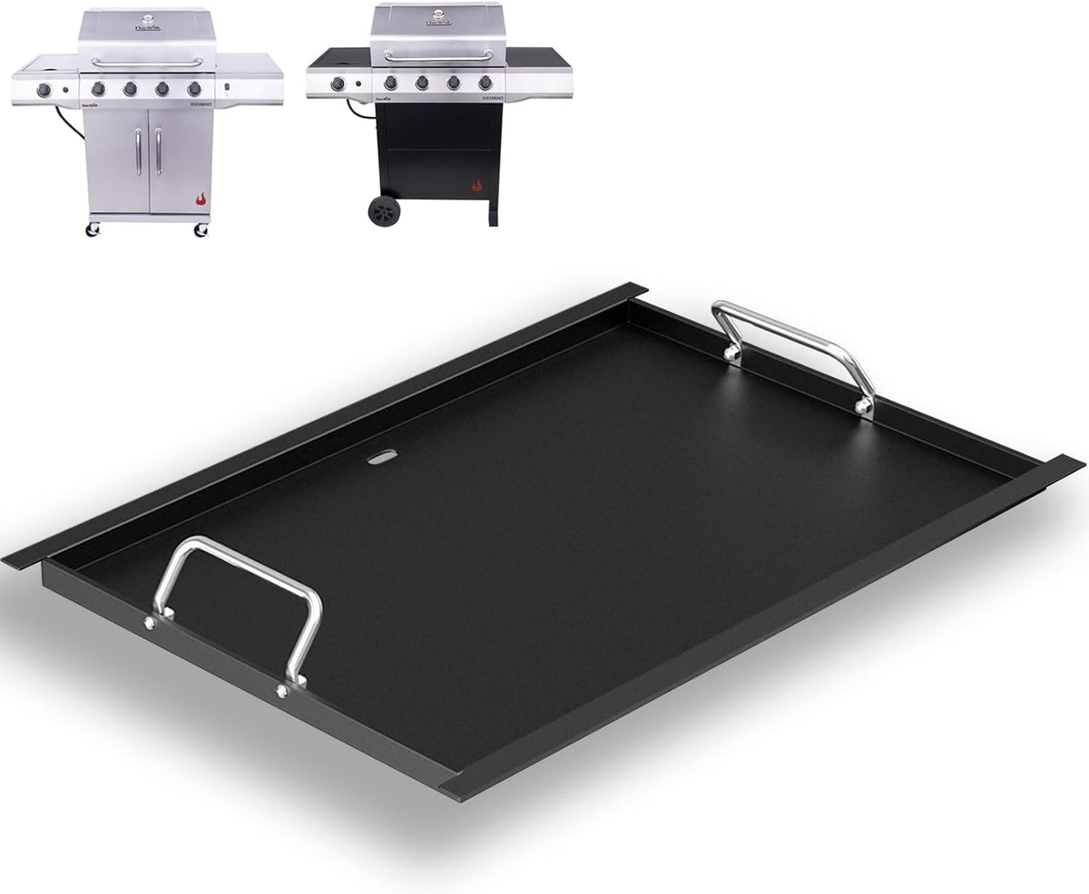 463365021 Full Size Griddle Insert for Charbroil Performance 4 Burner Grill 463365522 463354021 463352521 Parts Carbon Steel Flat Top Griddle Plate for Charbroil G426-0004-W1 G426-0005-W1 17''x 24.6''