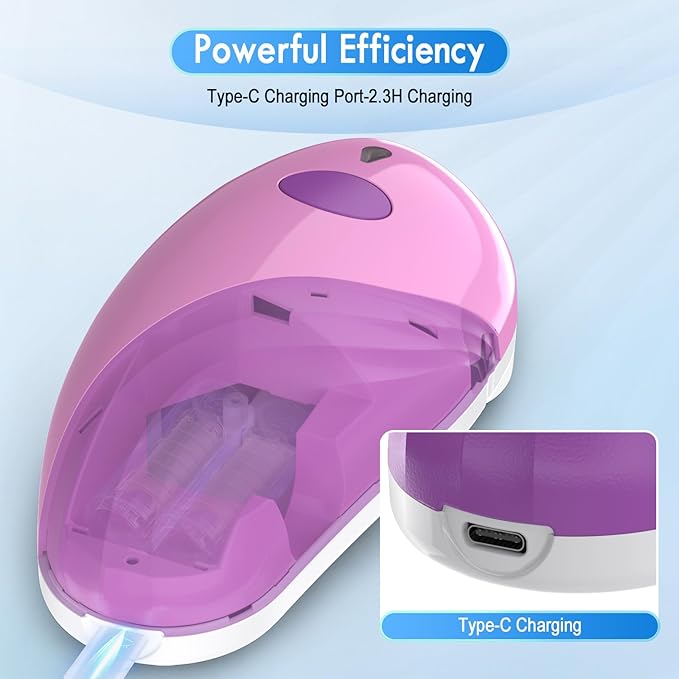 HuiJuKeJi Electric Can Opener, Rechargeable Automatic Can Opener for Seniors with Arthritis, One-Touch Hands-Free Can Opener for Almost Can Sizes, Smooth Edge & Food-Safe Kitchen Gadgets-Purple