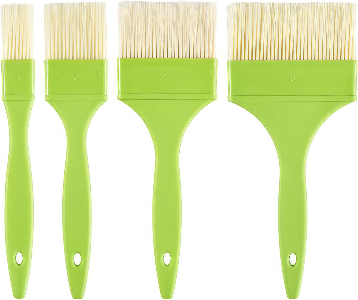 GEEKHOM Basting Brushes, Basting Pastry Baking Brush Set Heat Resistant Spread Oil Butter Sauce Marinade Meat Glazing for BBQ Grill Barbecue Baking Kitchen Cooking, Green