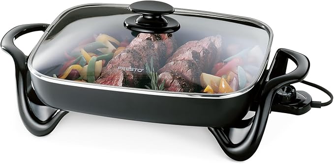 Presto 06852 16-Inch Electric Skillet with Glass Cover