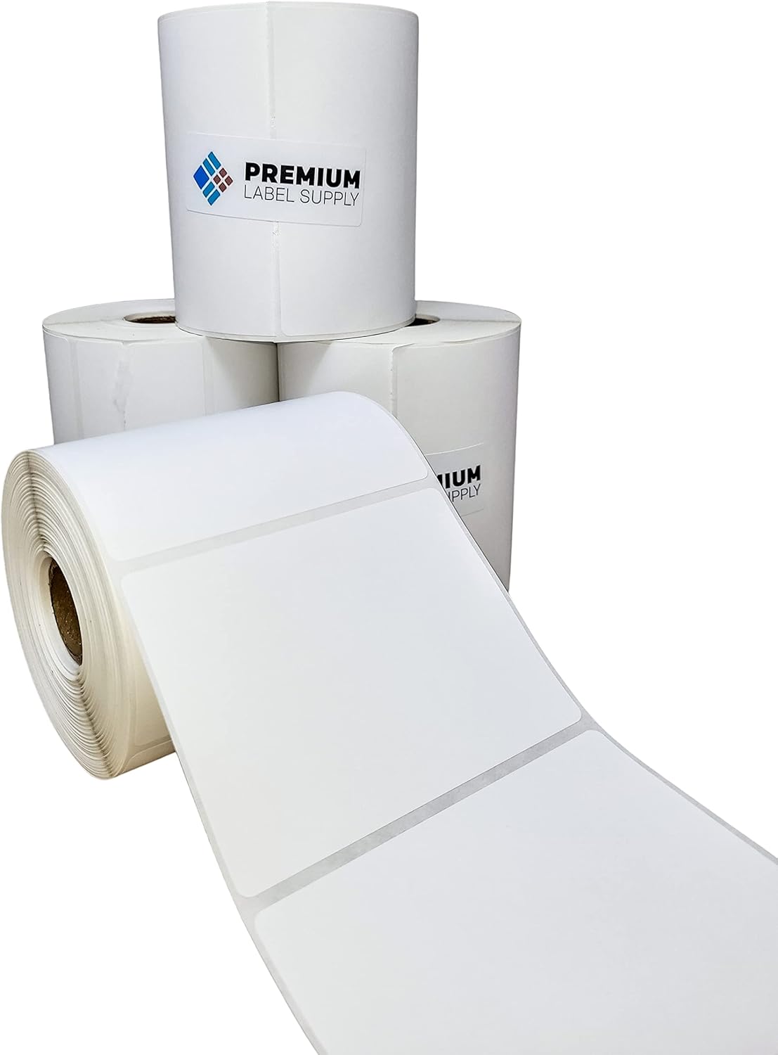 Premium Label Supply 4" x 3" Direct Thermal Labels - 500 Labels per Roll - 1'' Core - 20 Rolls - 10,000 Labels