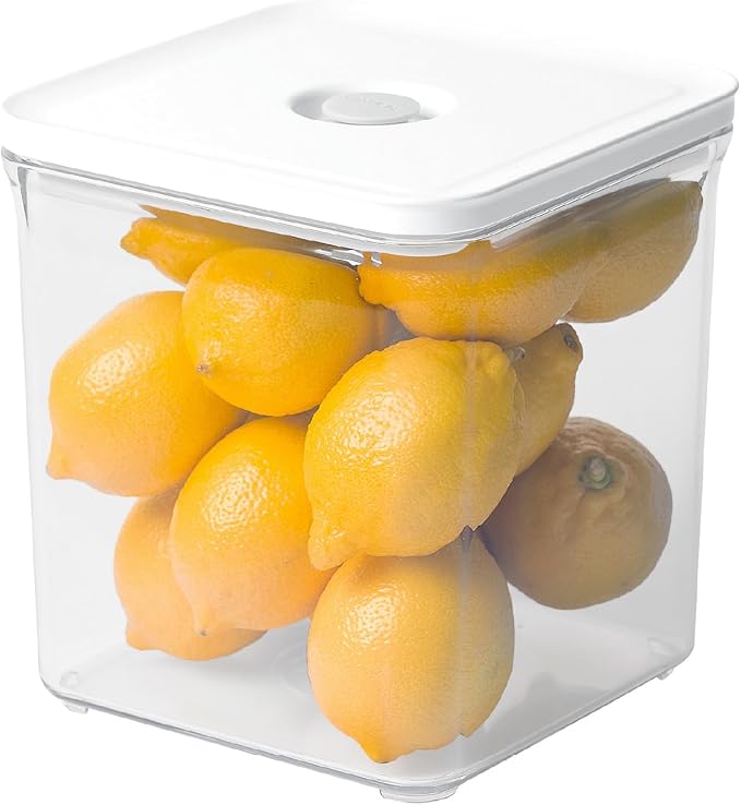 VAKUEN Premium Airtight Food Storage Containers, 3.28qt 1 Piece, Smart One-Click Seal Lid, No Hinges, Patented Double Silicone Lining, 100% Leak Proof, BPA-FREE, Dishwasher, Microwave Safe