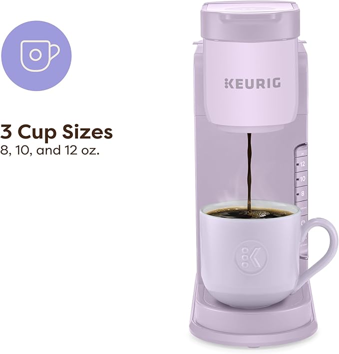 Keurig K-Express Single Serve K-Cup Pod Coffee Maker, 3 Brew Sizes, Strong Button Feature, 42oz Removable Reservoir, Lavender