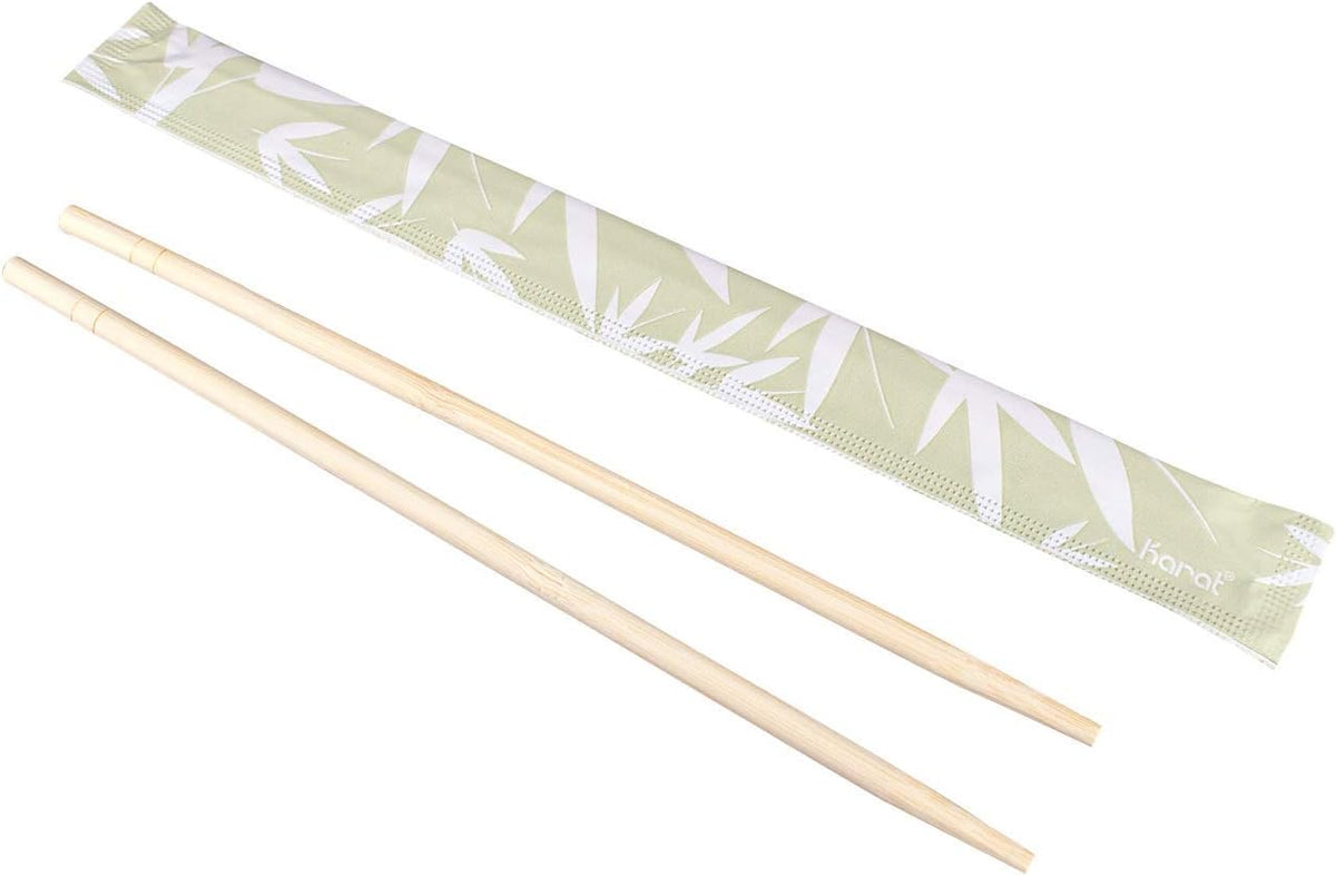 Karat U9000 9” Paper Wrapped Bamboo Chopsticks (Pack of 1000 pairs)
