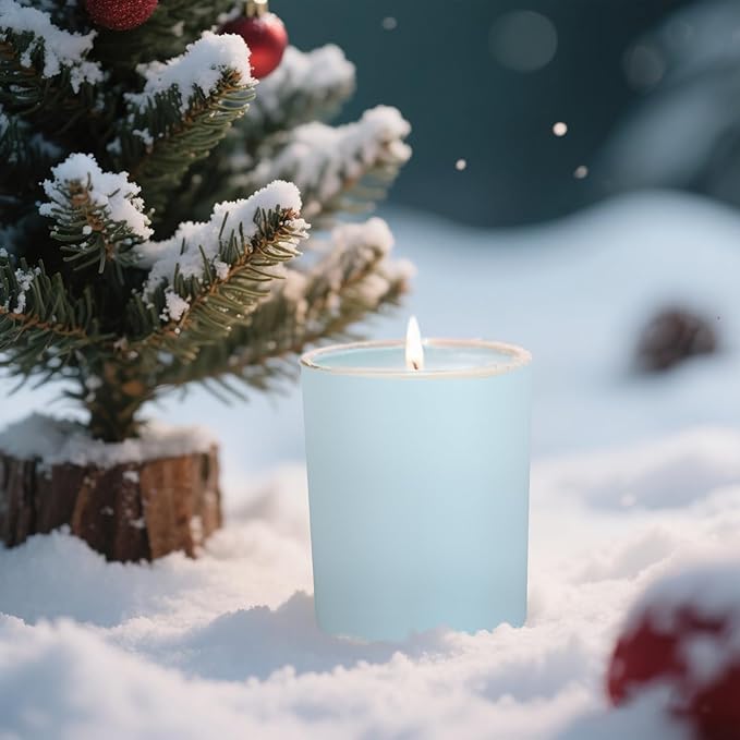 SHOWIN Thick Candle Jars for Making Candles 12 Pcs, 7 OZ Empty Jars with Wood Lids for Candle Making, Sample Container, Colourful