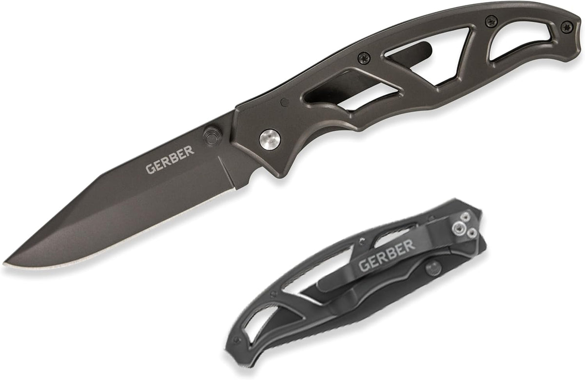 Gerber Gear Paraframe EDC Folding Pocket Knife with Safety Lock for Everyday Carry, Gifts for Men