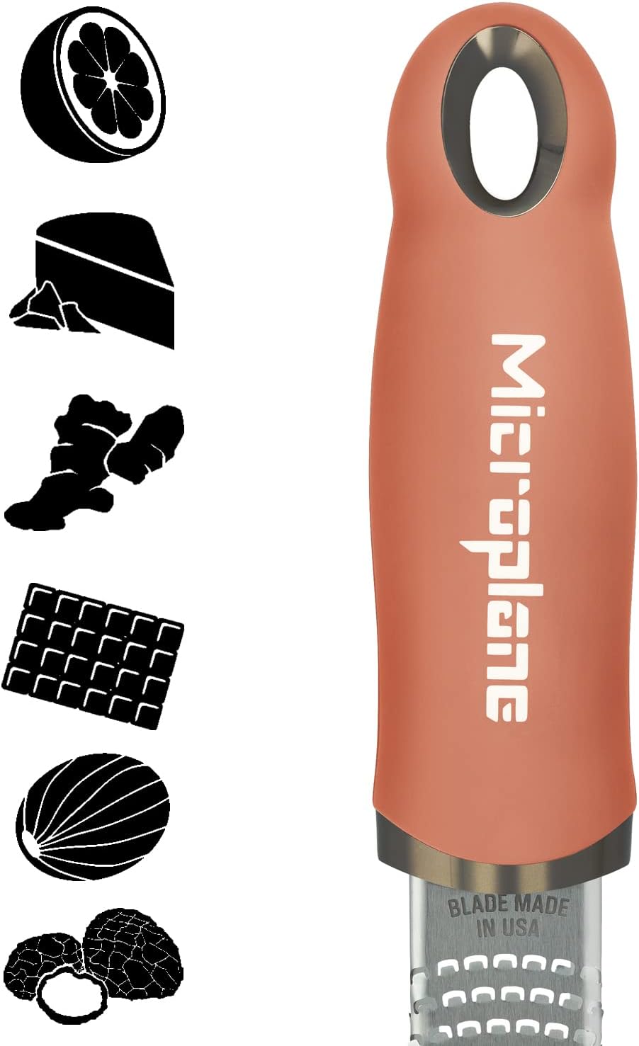 Microplane Premium Classic Citrus Zester and Parmesan Cheese Grater (Cinnamon)