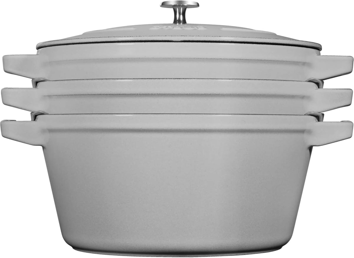 Staub Cast Iron 4-pc Stackable Set - Graphite