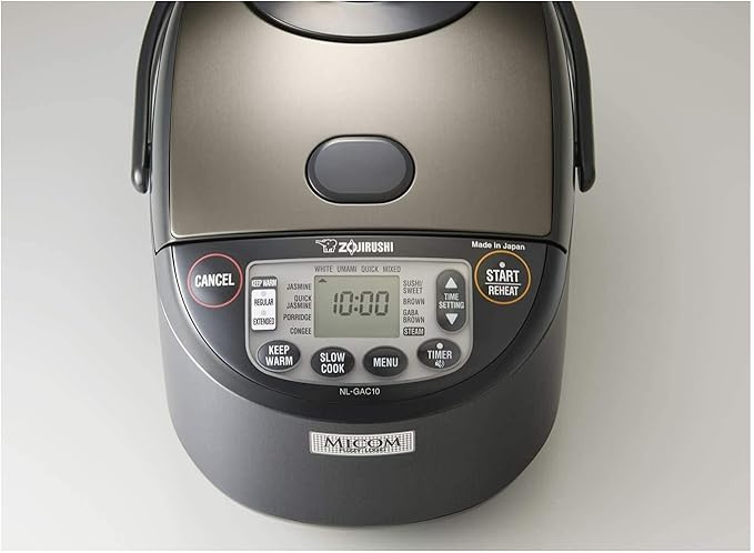 Zojirushi NL-GAC10BM 5.5 Cup Uncooked Umami Micom Rice Cooker and Warmer (Metallic Black)