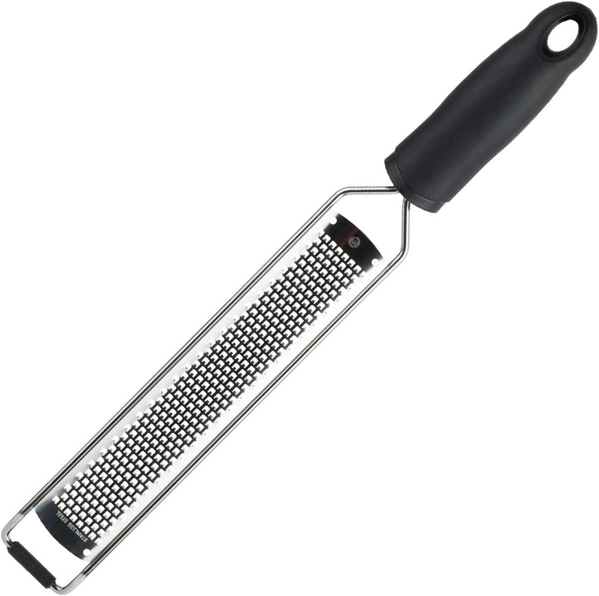 MasterChef Zester Grater with Handle, Kitchen Tool for Zesting Citrus Fruits & Finely Grating Parmesan Cheese, Garlic, Ginger, Coconut, Nutmeg, Wasabi, Chocolate etc, Stainless Steel