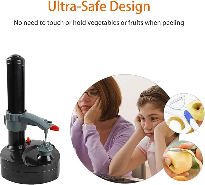 Electric Potato Peeler - Kitchen Automatic Rotating Peeling Tool for Fruit & Vegetable