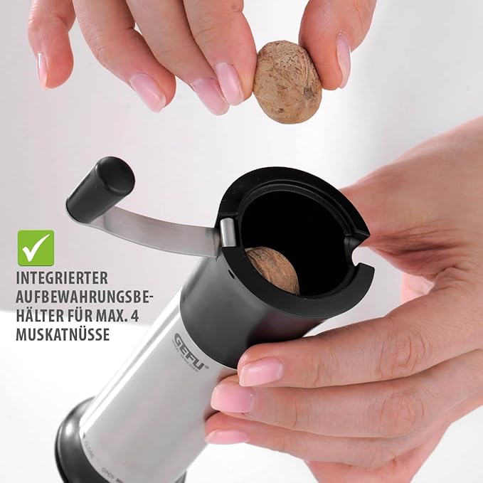GEFU 34670 Nutmeg Grater, Moscata