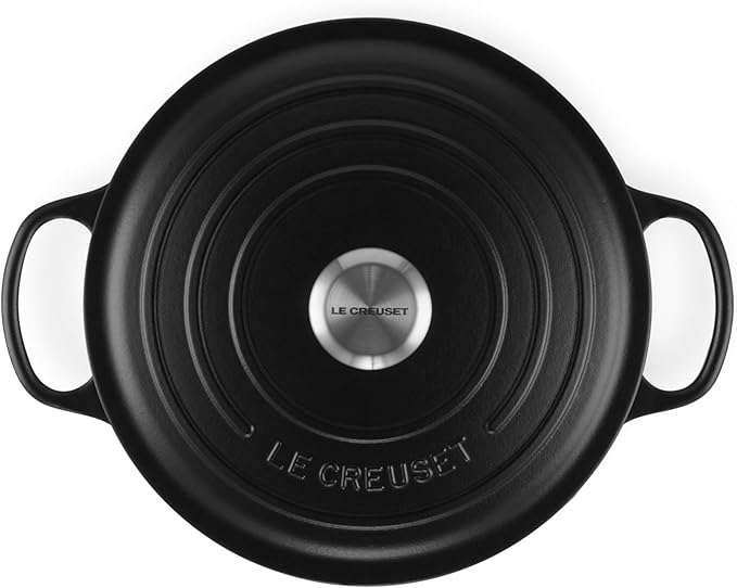 Le Creuset Enameled Cast Iron Signature Round Dutch Oven, 5.5 qt., Licorice