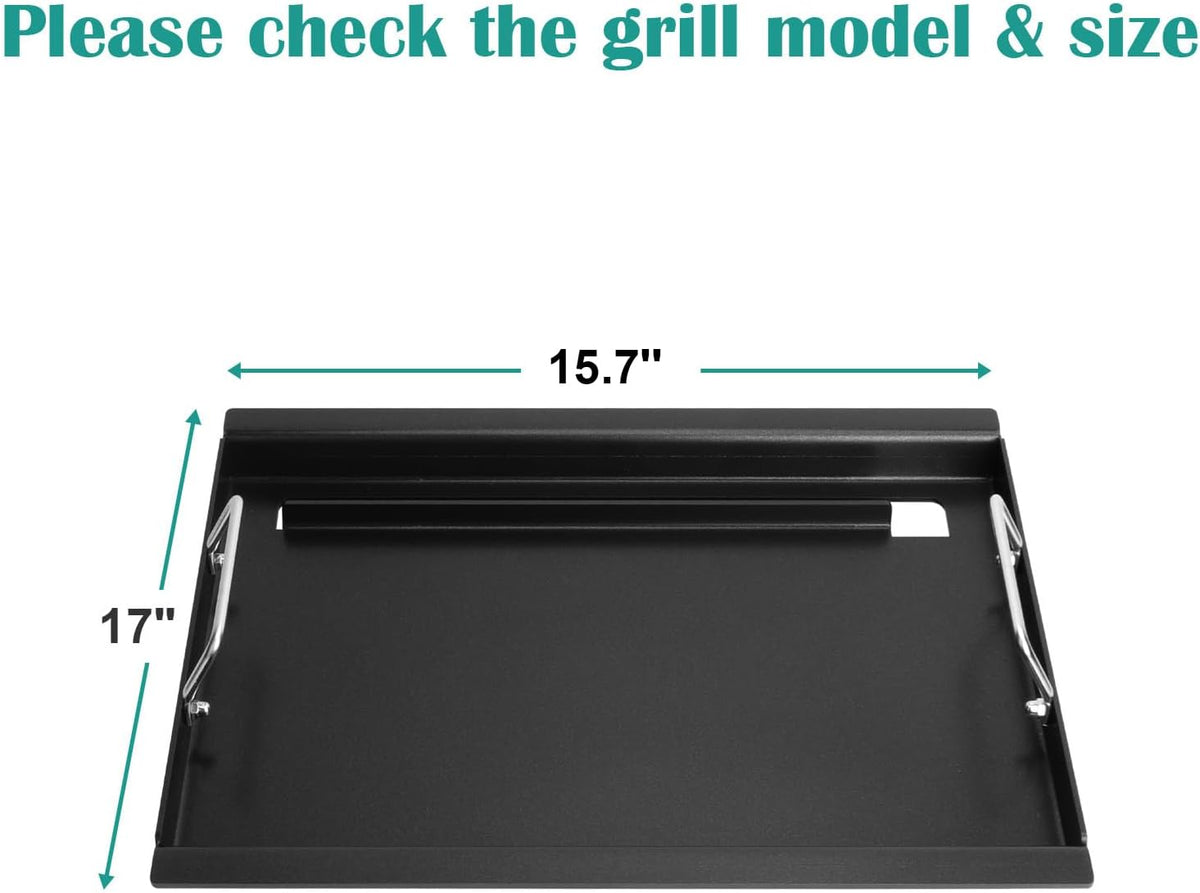 Full Size Griddle Inserts for Charbroil Performance 2 Burner 463630021 463660421 463630422 463660021 463655621, Flat Top Griddle for Char-Broil Advantage 463631410 463251414 463672019 Grill