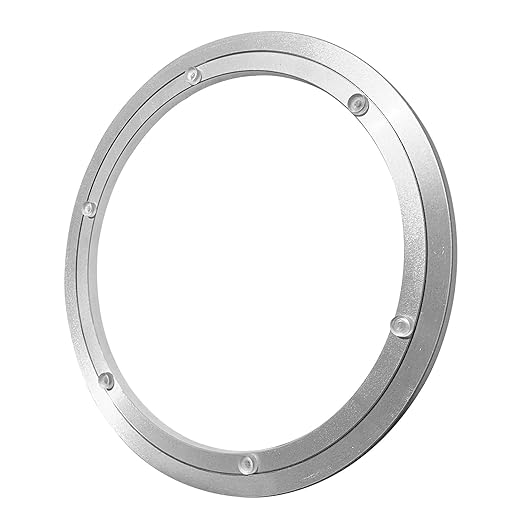 10" Lazy Susan Aluminium Turntable Bearing, Heavy Duty Swivel Turntable Rotating Bearing Hardware for Dinner BBQ, 10"
