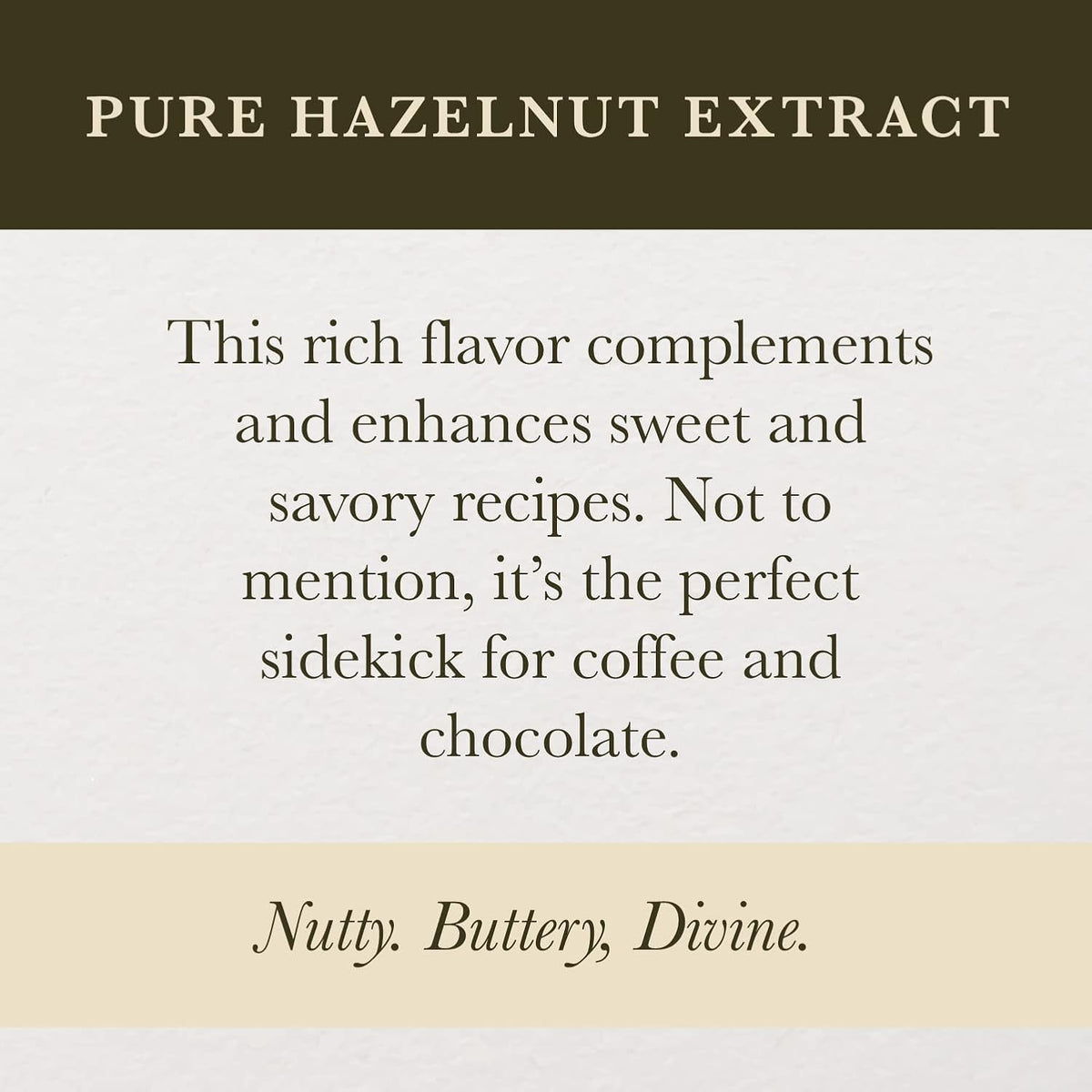 Cook's, Pure Hazelnut Flavor, Perfect for Baking and Cooking, Certified Kosher, Gluten Free, Allergen Free, Vegan, 16 oz
