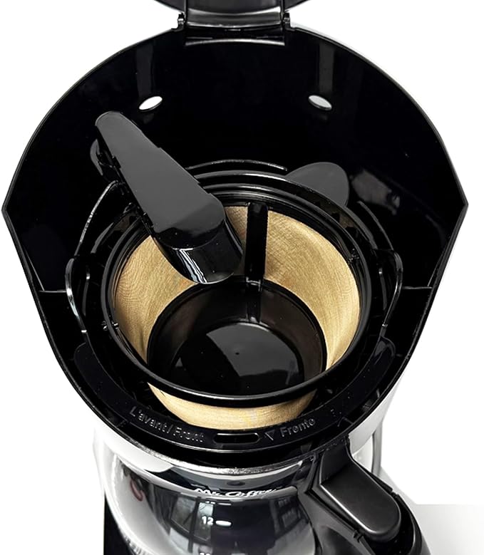 2-PACK Gold Reusable 8-12 Cup Basket Coffee Filter for Mr. Coffee Coffee Makers and Black & Decker Coffee Maker
