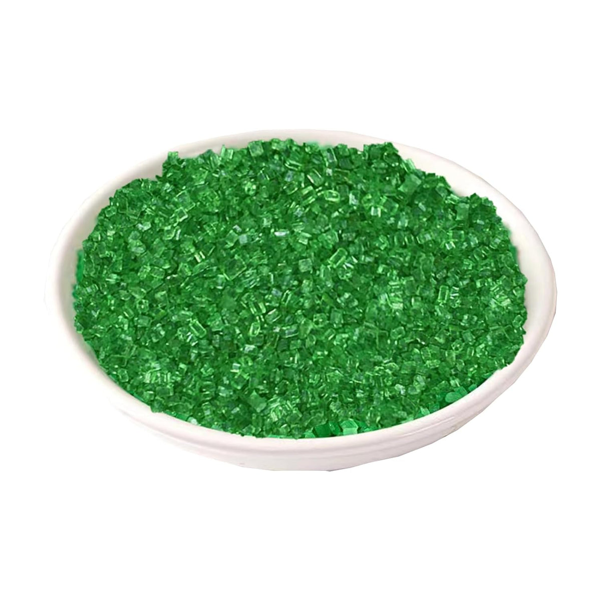 Sentovac Green Sanding Sugar for Baking Edible Sparkling Sugar Sprinkles Coarse Sugar Crystals for Baking Topping Cake Cookie Cupcake Topper Ice Cream Decoration Supplies 3.2 OZ