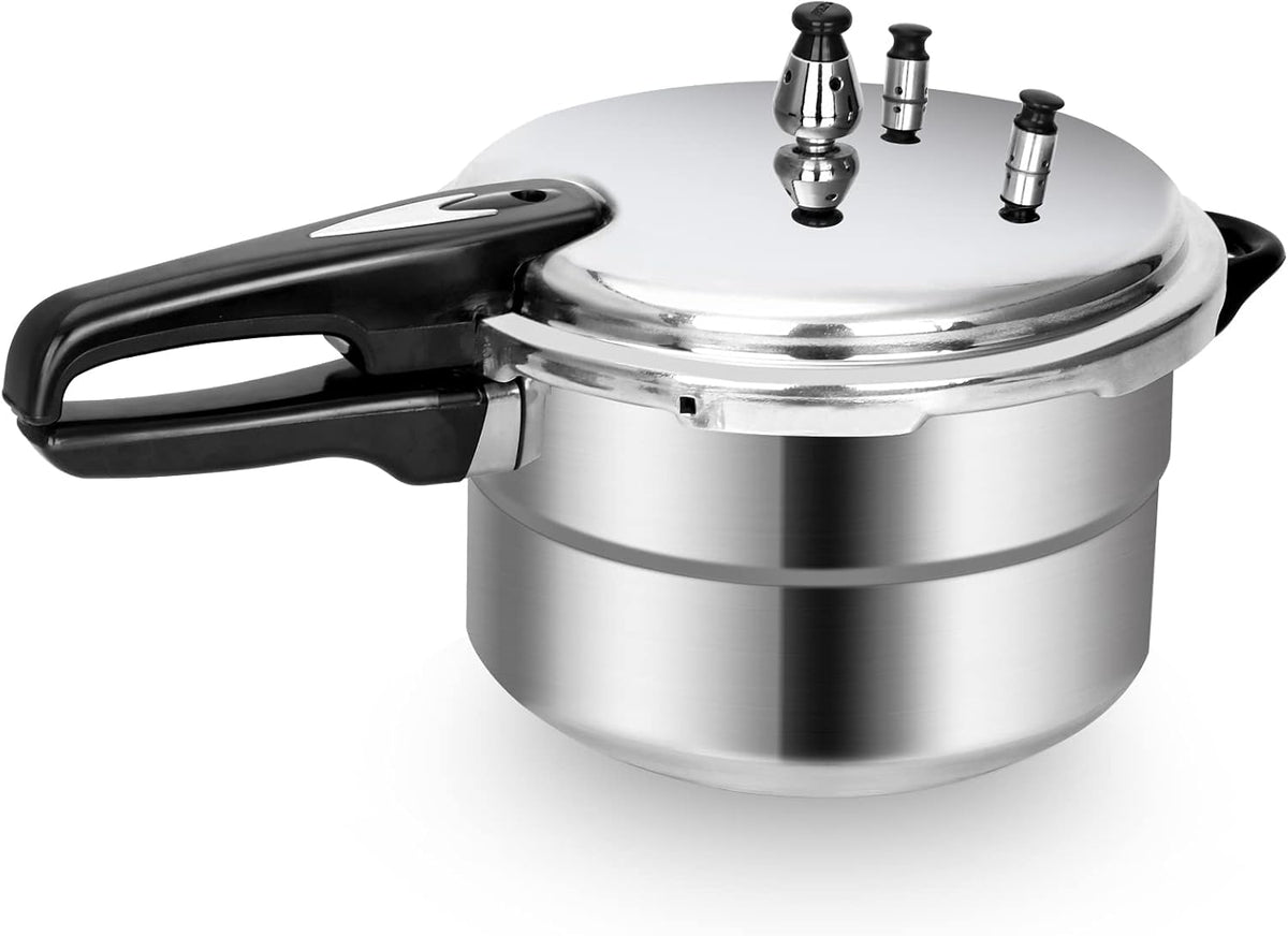 5.3 Quart Pressure Cooker, 10 Psi Induction Compatible Pressure Canner w/Multiple Pressure Control & Protection, Canning Rack Included