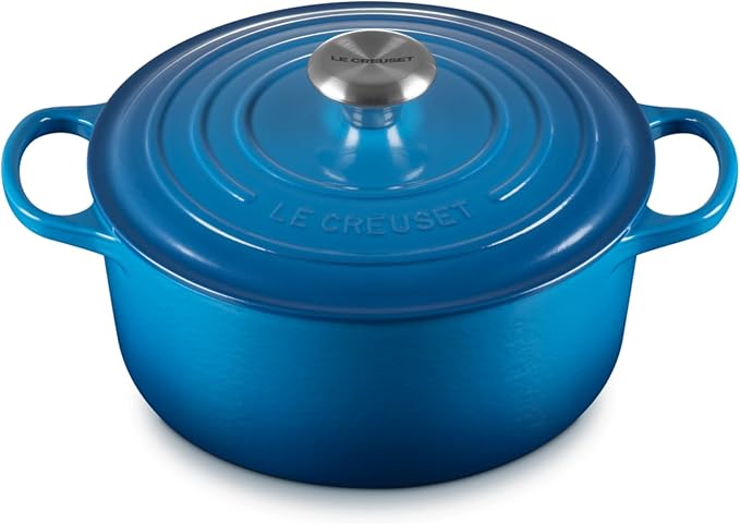 Le Creuset Enameled Cast Iron Signature Round Dutch Oven, 4.5 qt., Marseille