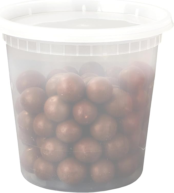 EDI [24 OZ, 50 Sets] Plastic Deli Food Storage Containers with Airtight Lids | Microwave-, Freezer-, Dishwasher-Safe | BPA Free | Heavy-Duty | Meal Prep | Leakproof | Recyclable