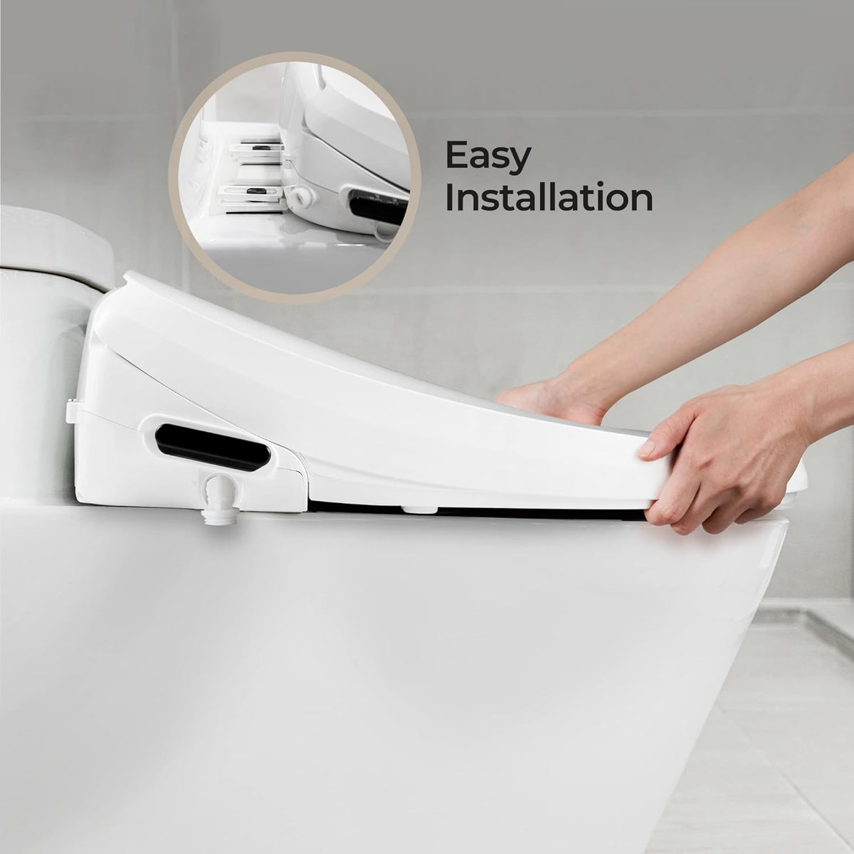 Remote Controlled Electric Bidet for Elongated Seats (CBT-I1030RW)