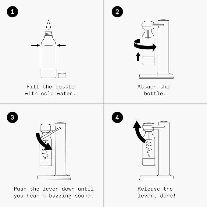 aarke - Carbonator III Premium Carbonator-Sparkling & Seltzer Water Maker-Soda Maker with PET Bottle (Matte Black)