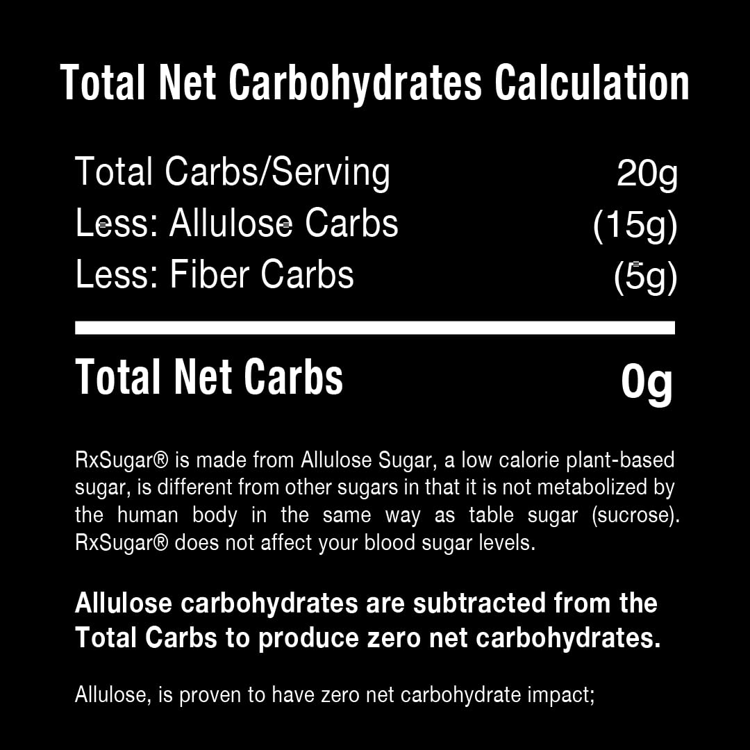 RxSugar Brownie Mix Pro | 10 Billion CFU Probiotic & Prebiotic Fiber | 1.7 lbs | 0 Net Carbs | Chocolate Mug Brownie Made with Allulose