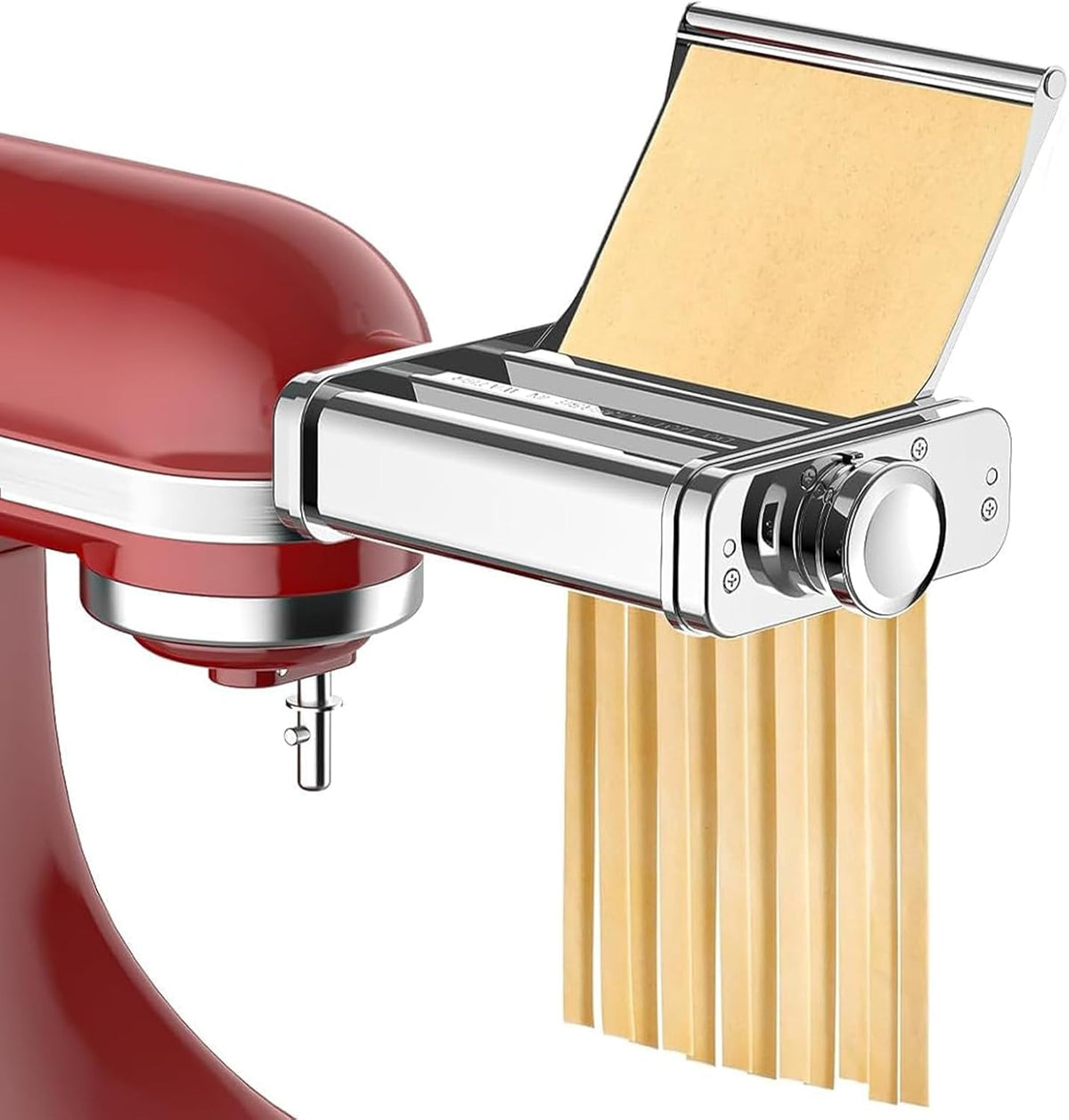 Pasta Maker Attachment for KitchenAid Stand Mixer, 3-in-1 Pasta Maker Includes Pasta Roller, Spaghetti Cutter & Fettuccine Cutter, Stainless Steel Pasta Attachment for KitchenAid Accessories by Cofun