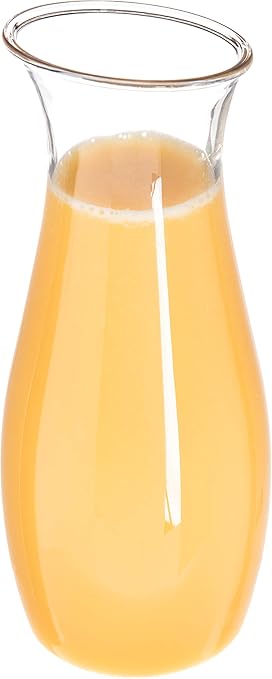 Carlisle FoodService Products 7090207 Cascata Carafe Juice Jar Beverage Decanter Only, Plastic, 1 L, Clear