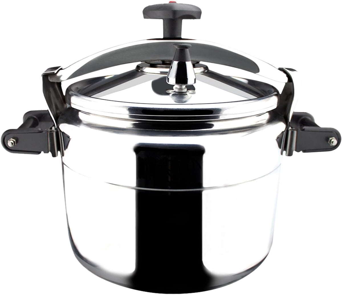 MAGEFESA Chef 16-Quart Aluminum Pressure Cooker – Stainless Steel Lid, Thermodiffusion Base, 3 Safety Systems, Fast & Even Cooking