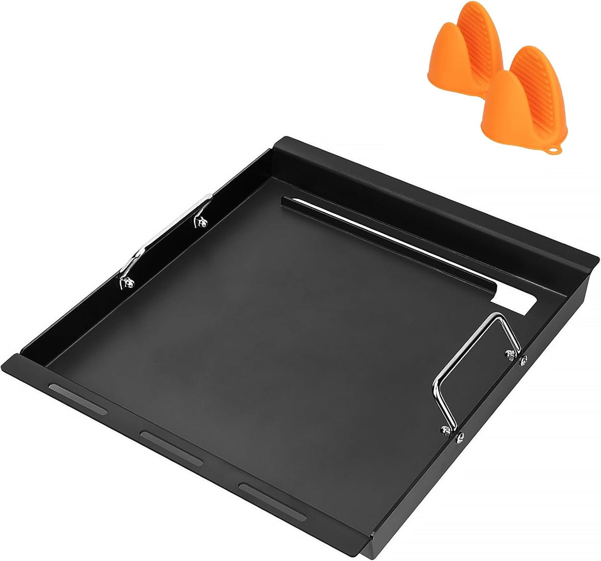 18" Full-Size Griddle Insert for Charbroil Performance 2 Burner 463625219 463625217 463673519 463673017 463673517, Flat Top Griddle for Charbroil Gas Grill, Replacement for G470-0002-W1 G470-0003-W1