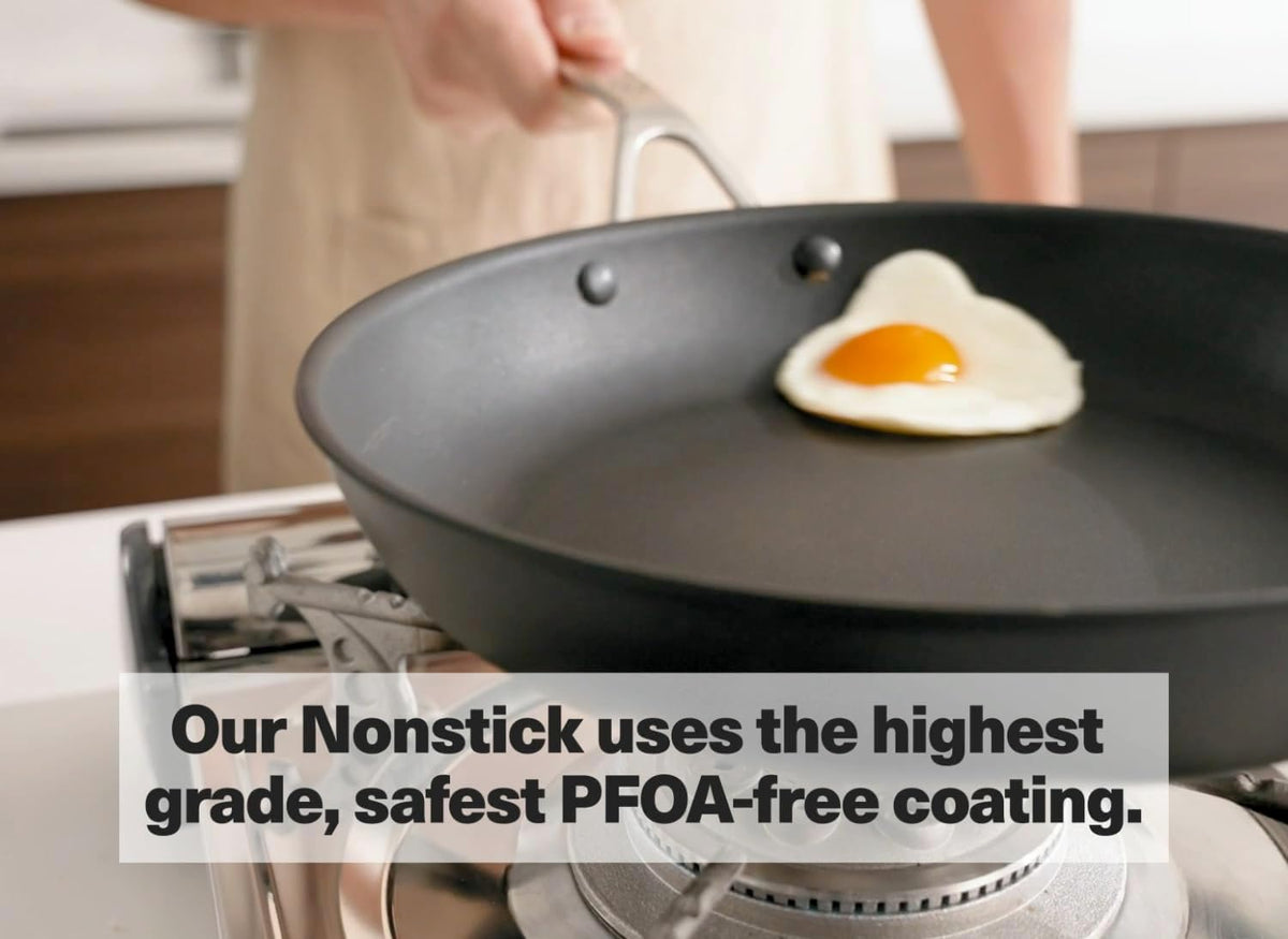Misen Premium Nonstick Frying Pan 8 Inch - Premium Skillet for Meat, Vegetables, Eggs, and More - Tough, Long Lasting, Non Stick Coating for Easy Cooking and Quick Clean Up