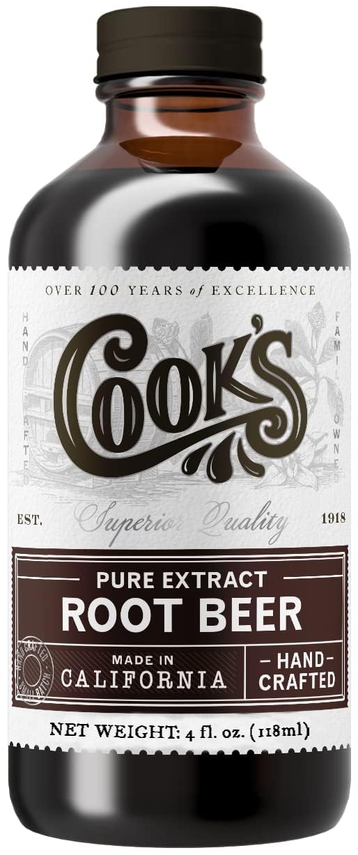 Cook's, Root Beer Extract Flavoring, For Root Beer Making and Baking, 4 Ounce