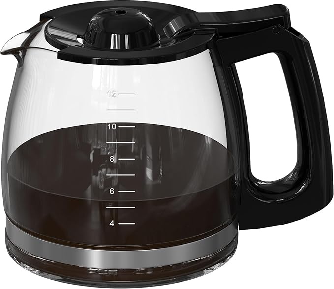 12 Cup Coffee Maker Carafe Replacement Pot Compatible with Hamilton Beach Flexbrew Models: 49902, 49915, 49905C, CM4309, 49317, 49467, 49611, 49904, 49934, 46230, 46290, 46293, Part Number: 990136800
