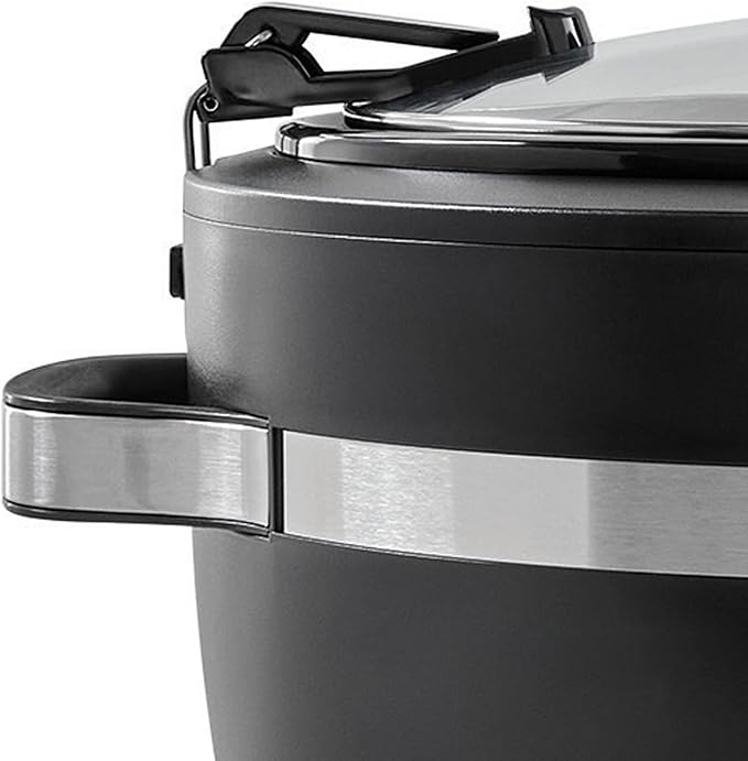 Crock-Pot Thermoshield Slow Cooker with Easy Carry Handles | 6 Quart Manual Slow Cooker, Black