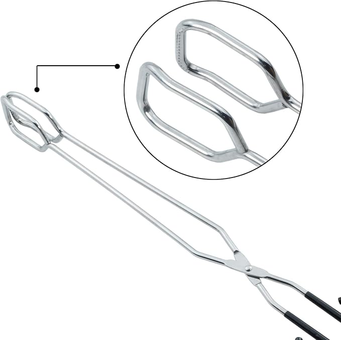 Stainless Steel Scissor Tongs 16-Inch Extra Long Grilling Tongs, Set of 2