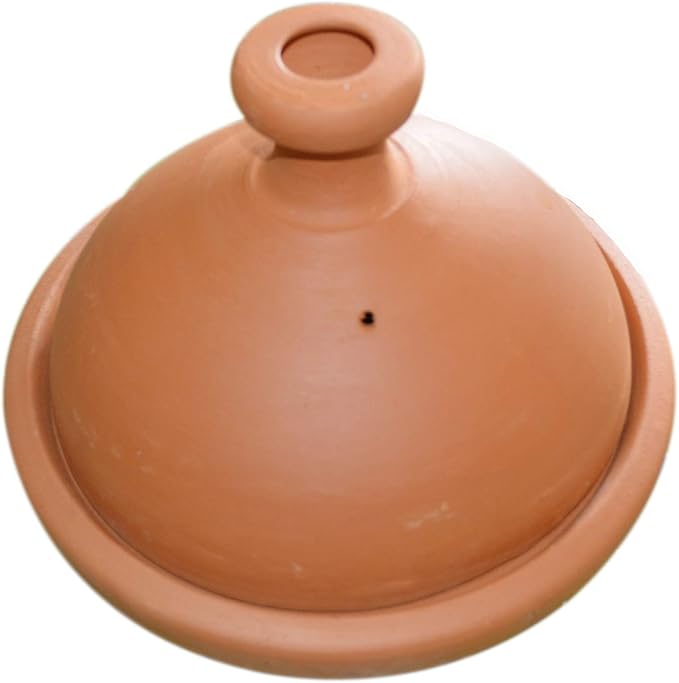 Treasures Of Morocco Large Brown Conical Moroccan Cooking Tagine, 12 Inches, Authentic, Clay Material, Oven Safe, Dishwasher Safe