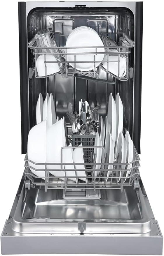 EdgeStar BIDW1802BL 18 Inch Wide 8 Place Setting Built-In Dishwasher