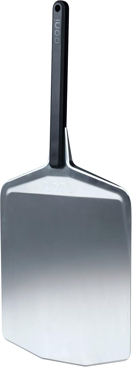 ooni 14” Metal Pizza Peel – Metal Pizza Peel 14 Inch, Pizza Spatula Paddle, Lightweight Pizza Turning Peel with Long Handle, Pizza Oven Accessories, Pizza Tools, Rectangle Pizza Turner