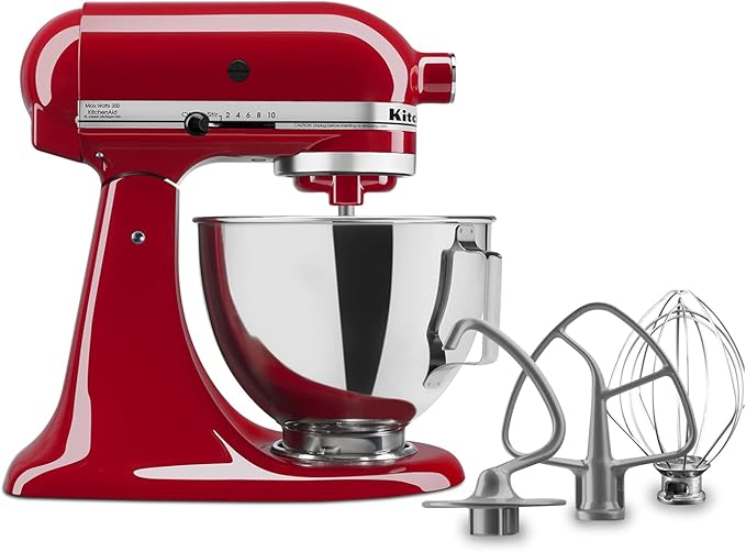 Kitchen Aid Tilt-Head Stand Mixer 4.5 Quart KSM85PBER, Empire Red