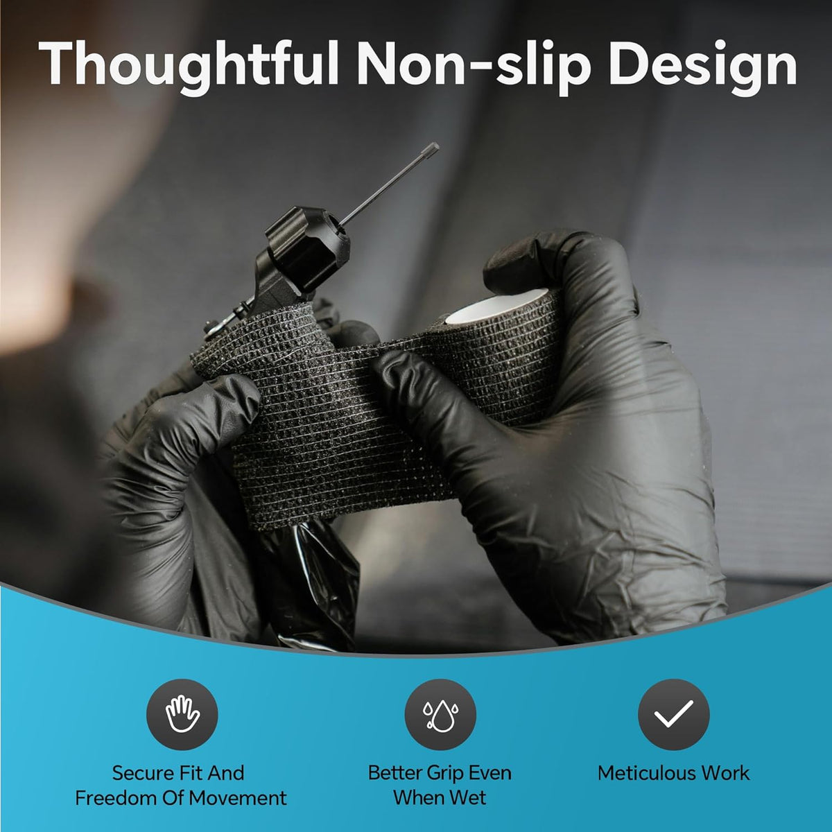 HEAVY DUTY 6 Mil Nitrile Black Gloves Disposable Latex Free Rubber Cleaning Mechanic Food Prep Tattoo Gloves 1000PCs