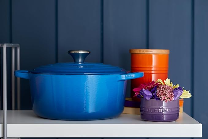 Le Creuset Enameled Cast Iron Signature Round Dutch Oven, 13.25 qt., Marseille
