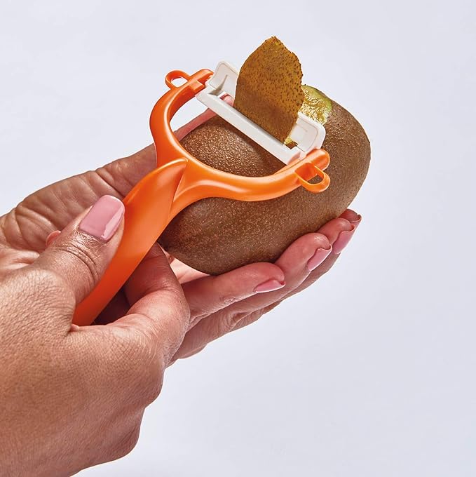 Kyocera Ceramic Horizontal Y Peeler, Orange