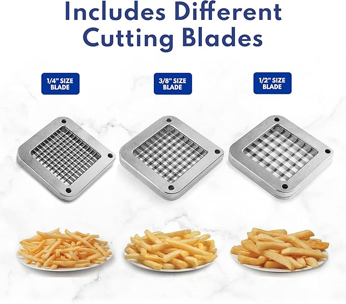 New Star Foodservice 38408 Commercial Grade French Fry Cutter, Complete Combo Sets