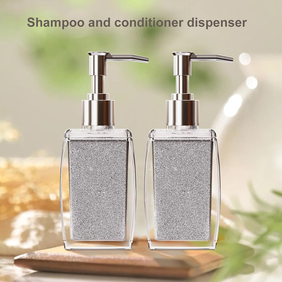 Purple Soap Dispenser with Refillable Plastic Pump for Bathroom Sink or Kitchen Counter, Ideal for Hand Soap, Liquid Soap, Dish Soap, or Lotion Use