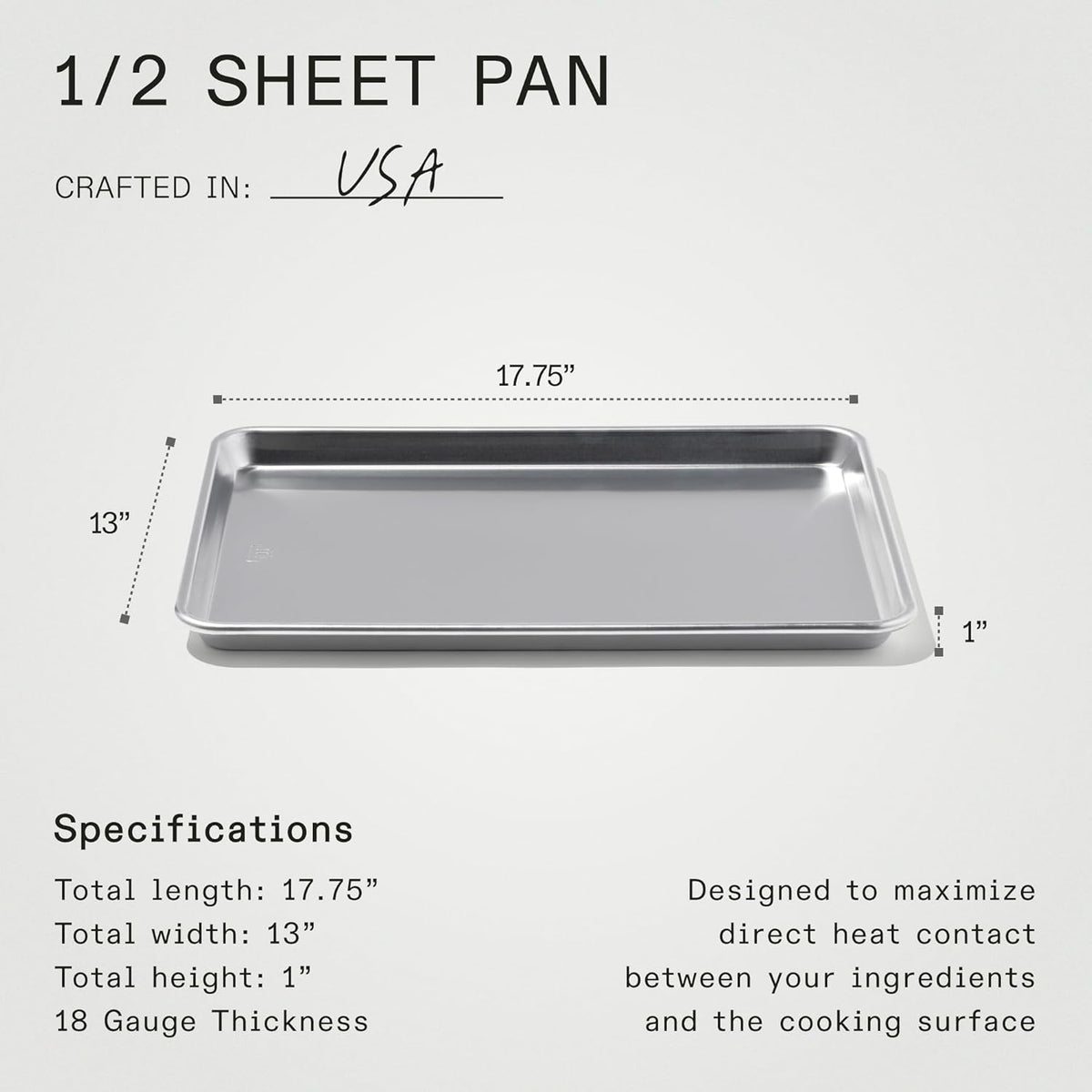Made In Cookware - Sheet Pan - Commercial Grade Aluminum - Professional Bakeware
